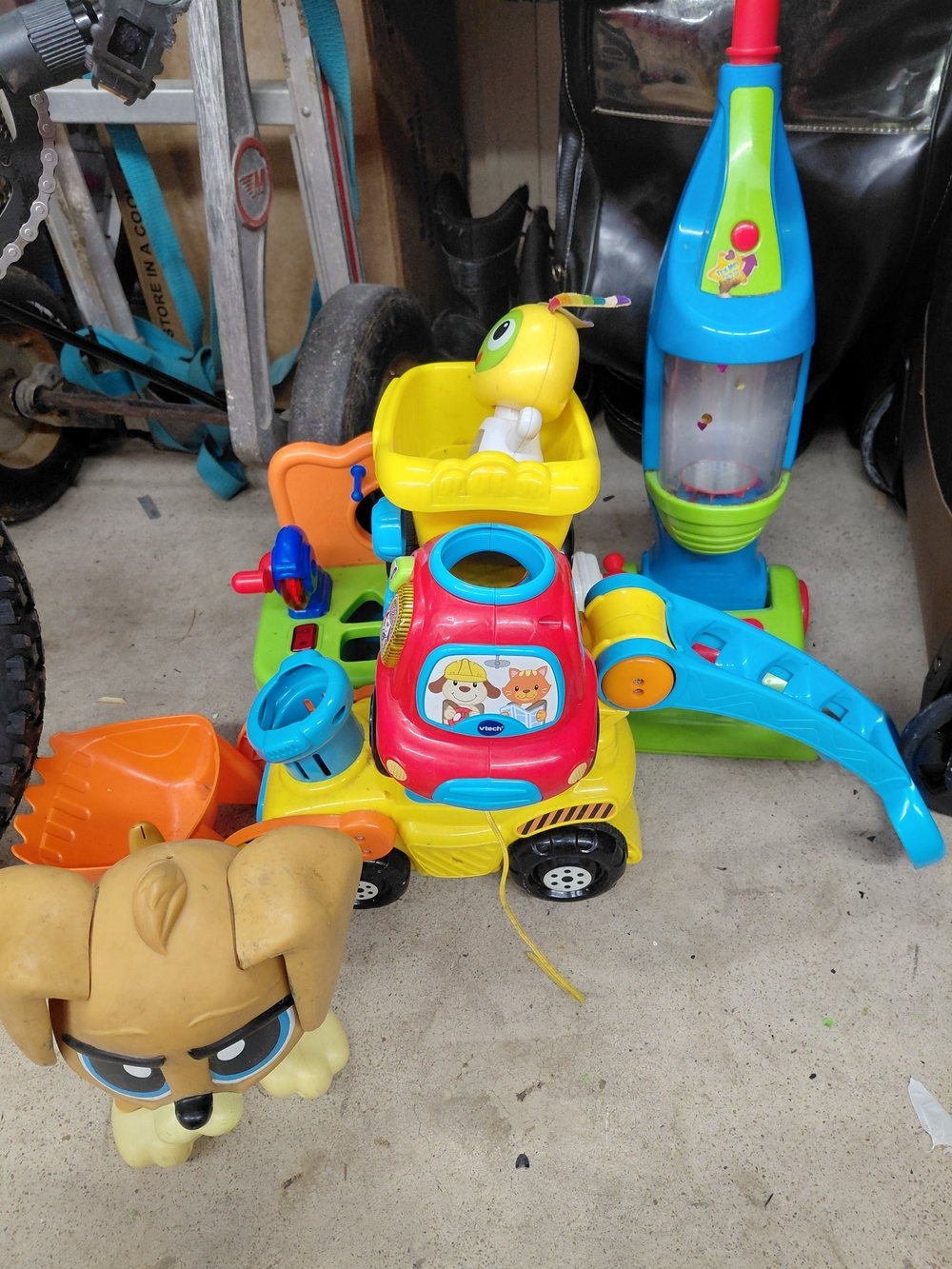 Yellow-Red Activity Ride-On Truck for Kids